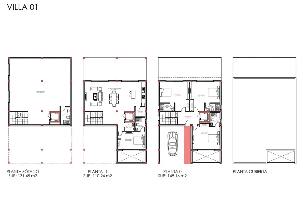 Obra nueva Villas de la Reina en Finestrat (Revista) plan 1