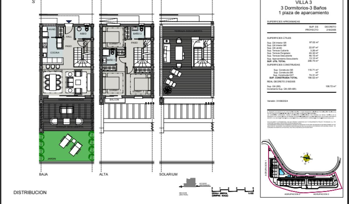 Sprzedaż szeregowego domku w , Fuengirola plan 4