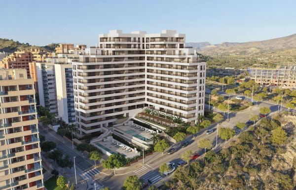 Promotion Residencial Mirador de la Luna - Cala de Finestrat new development in La Villajoyosa / Vila Joiosa photo 1
